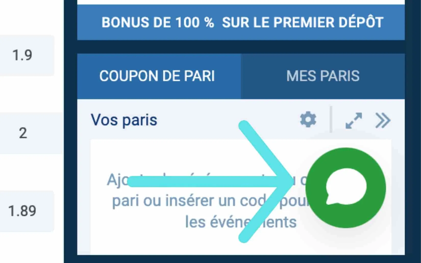 1xbet Sénégal chat appel